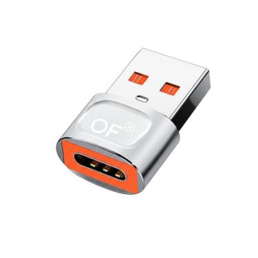 Imagem de Adaptador OTG USB-C Fêmea para USB 3.0 Macho, Alta Velocidade de Transferência