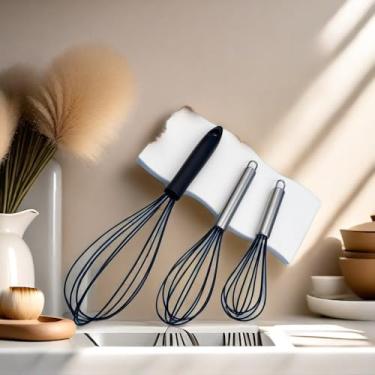 Imagem de Batedor de ovos de silicone premium - misturador manual, itens essenciais de cozimento, ferramentas culinárias, acessórios de panificação