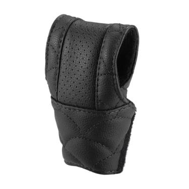 Imagem de Capa de manípulo de mudança de carro capa de câmbio interior de veículo universal acessórios decorativos couro sintético preto