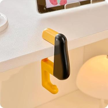 Imagem de 1 pç Gancho para bolsa escolar de pato com pensamento engraçado, gancho ajustável, gancho lateral para escola, escola, presente de escola