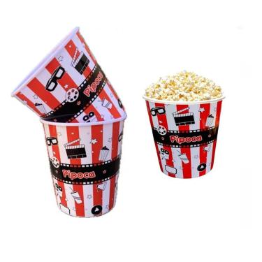 Imagem de Balde Recipiente Grande De Pipoca Popcorn 3 Litros Cinema