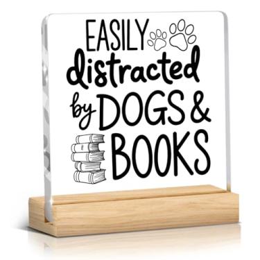 Imagem de Presentes engraçados para amantes de livros, decoração acrílica de mesa de escritório, presentes para amantes de livros, amigos, leitores, escritores, mulheres, bibliotecárias, aniversário, Halloween