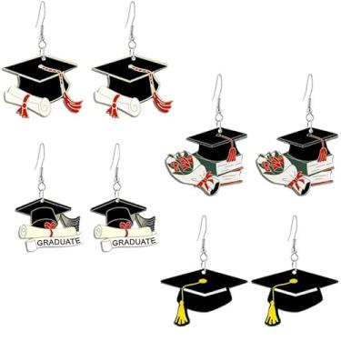 Imagem de Brincos de formatura para mulheres, exclusivos, leves, acrílicos, Happy Last Day, graduação, brincos pendentes para professores, estudantes, pós-graduação, joias de volta ao estudo