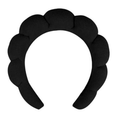 Imagem de Faixa de cabeça para lavar o rosto, esponja, maquiagem, cuidados com a pele, faixa de cabelo felpuda macia para mulheres, meninas, acolchoada, antiderrapante, acessório de cabelo grosso
