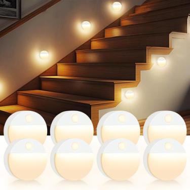 Imagem de Sensor de movimento Stair Light Guankai, pacote com 8 unidades, operad