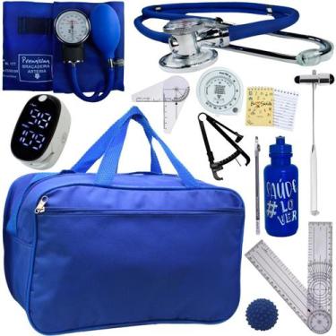 Imagem de Kit Bolsa Fisioterapia Acadêmico Martelo Buck Goniômetro Completo - In