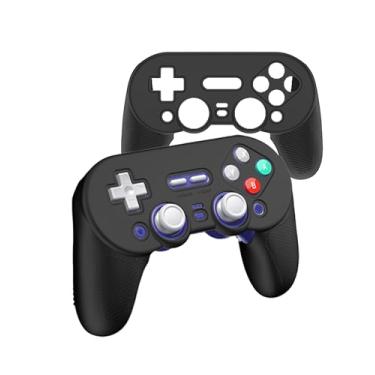 Imagem de Capa de silicone para controle Bluetooth 8bitdo pro3, capa de silicone WUNIAK com design fino, à prova de choque antiderrapante e anticolisão para pro3, preta