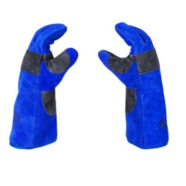 Imagem de Luva De Raspa Epi Soldador De Couro Macio Com Punho De 15 Cm - Boxer -