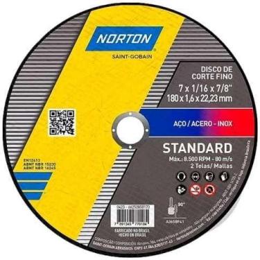 Imagem de Disco corte inox standard norton - 7 x 1.6 x 7/8 - GERAL