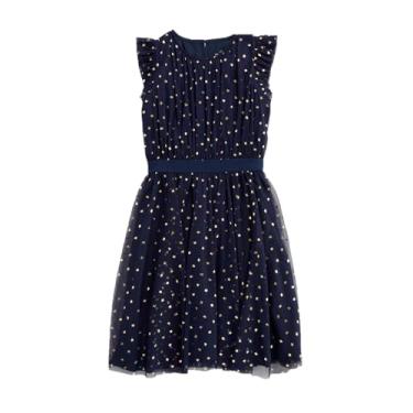 Imagem de Vineyard Vines Vestido de tule Tava para meninas, Estrelas azul marinho/M dourado, 3 Anos