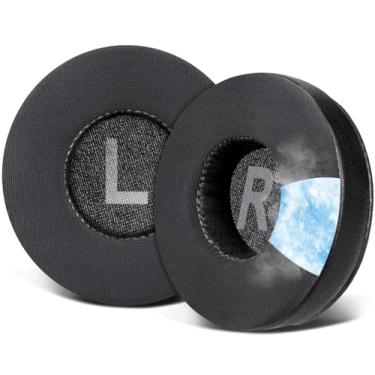Imagem de SOULWIT Substituição de Almofadas de Ouvido para Sony WH-CH500/CH510/CH520, MDR-ZX100/ZX110/ZX110NC/ZX220/XB200/ZX300/ZX330BT, MDR-V100/V150/V200/V250/V300/V400/DR-BT101 - GR Preto