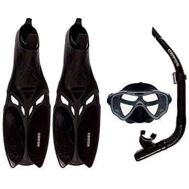 Imagem de Kit de Mergulho Máscara+respirador+nadadeiras Cetus Cobia Pro - 37-38