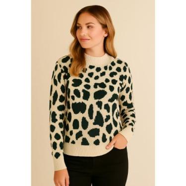 Imagem de Blusa Feminina de Lã Tricot Inverno Térmica Quentinha Tamanho Único co