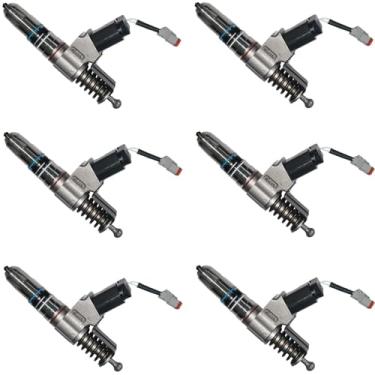 Imagem de HATRYIDA 3411767 3411767RX 3411767PX Injetor de combustível 6 peças para motor Cummins N14 NH855 NT855 Kenworth C500 K100E T2000 T300 T600A T800 W900 Peterbilt 3411767 57 37 7 378 379