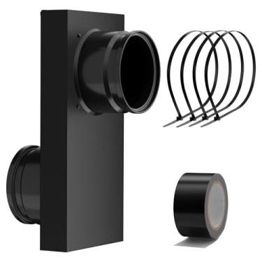 Imagem de Ventilação de secador de periscópio 84049 atualizada, kit de ventilação ajustável para secador de periscópio de 0 a 12,7 cm, aberturas de substituição para secadora de roupas, espaço apertado para