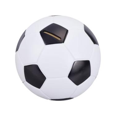Imagem de OLYCRAFT Cofrinho de futebol, cofrinho de futebol, esportivo, cofrinho com aparência de futebol decorativo em PVC, cofrinhos de futebol para economizar dinheiro, decoração de quarto de amantes