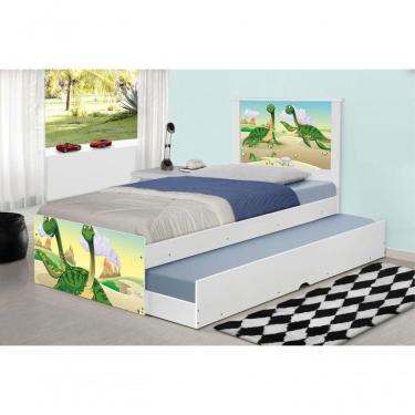 Imagem de Bicama Juvenil Adesivada Dinossauros Irmãos