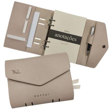 Imagem de Agenda Minhas Anotações 149-R Personalizada Raffai Couros, Nude