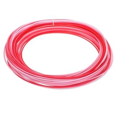 Imagem de PATIKIL Kit de reparo de vime, 20 m 2,4 mm redondo sintético material de vime tecido de vime de plástico conjunto de rattan para artesanato DIY e fabricação de cestas de tecelagem, gradiente vermelho