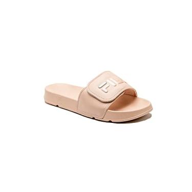 Imagem de Chinelo Drifter Velcro, FILA, Feminino, Rosa Claro/Prata, 33