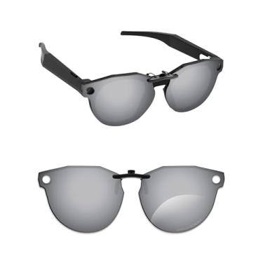 Imagem de Alphax Óculos de sol unissex polarizados com proteção UV para óculos inteligentes Oakley Meta-HSTN OW8002 51 mm - Opções, Prata.
