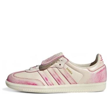 Imagem de adidas Tênis feminino Samba LT, Branco creme/branco-creme/rosa choque, 38