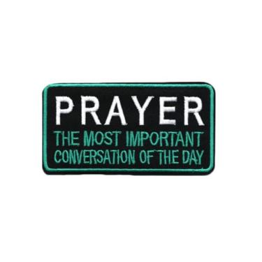 Imagem de Ruoming 1 peça de emblema de frase bordado engraçado aplique de ferro em emblema costurado (frase 1)