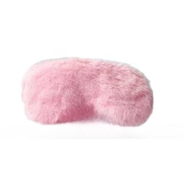 Imagem de Máscara para Dormir Dupla Face - Plush e Cetim Confortável, Ideal para Descanso Diário, Noites em Casa e Sonecas(1,ROSA)