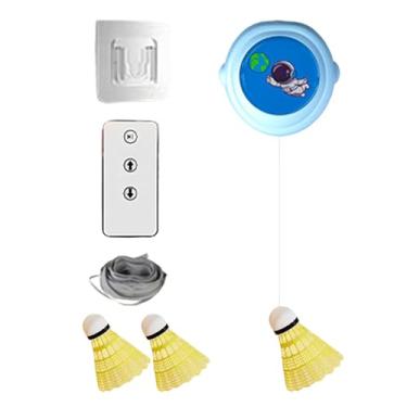 Imagem de Conjunto de treinador de badminton elástico, treinador de rebote de badminton | Treinador Elástico para Prática Solo - Kit de treinamento de badminton ajustável, equipamento de exercício para família,