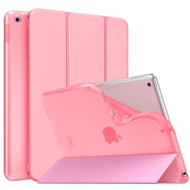 Imagem de MoKo Capa para iPad 9ª geração 2021/iPad 8ª geração 2020/iPad 7ª geração 2019, capa traseira fosca macia com suporte para iPad de 10,2 polegadas, despertar/hibernar automaticamente, concha
