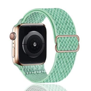 Imagem de Pulseira De Nylon Elástica Para Apple Watch Ultra Série 8 7, Faixa De 