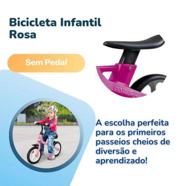 Imagem de Bicicleta Infantil sem Pedal Rosa - MARAL