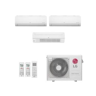 Imagem de Ar-Condicionado Multi Split Inverter LG 21.000 (2x Evap HW 9.000 + 1x Evap Cassete 1 Via 12.000) Quente/Frio 220V