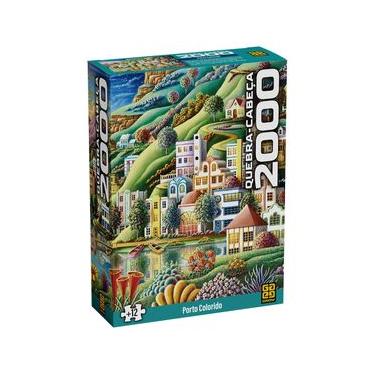 Imagem de Quebra-Cabeça 2000 peças Porto Colorido