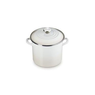 Imagem de STOCKPOT LE CREUSET EM AÇO ESMALTADO COM PEGADOR EM AÇO INOX 7,6L 22CM MERINGUE 56000087163103