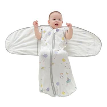 Imagem de Saco de Dormir Enrolável - Algodão Puro Macio para Berçário - Manté Confortável | Para Meninas Meninos Berço Casa Viagem Hospital Inverno Frio