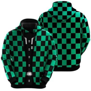 Imagem de Blusa De Moletom Demon Slayer Tanjiro Kamado Anime Mangá-Unissex