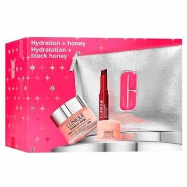 Imagem de Clinique Essenciais Skincare & Maquiagem Kit - Hidratante Facil + Batom + Gel-Creme para Olhos Kit-Feminino