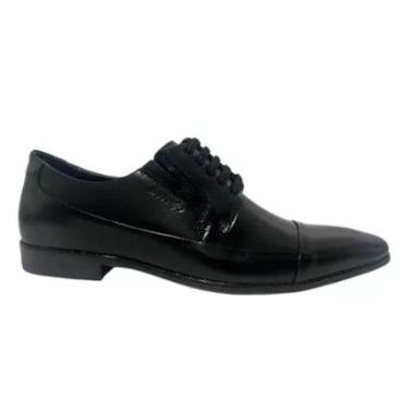 Imagem de Sapato Social Rafarillo Couro Masculino Elástico 6961-00P-Masculino