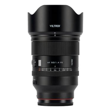 Imagem de VILTROX Lente F1.4 Pro FE de 50 mm, armação completa, foco automático, lente Prime de abertura grande com motor Hyper VCM compatível com câmeras Sony E-Mount A7IV A7C A7III A7RII A7III A7RIII A7RIV A9