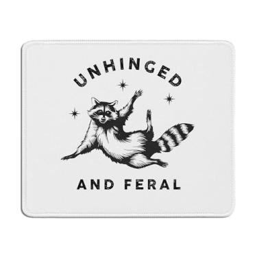 Imagem de TopXmai Mouse pad engraçado guaxinim para mesa, presentes de panda de lixo desarticulado e selvagem para amantes de guaxinins, mouse pads de humor de animais sarcásticos para computadores, mesa, casa