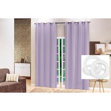 Imagem de Cortina Pvc 2 Partes 100% blackout Para Sala ou Quarto, Cozinha - FILO