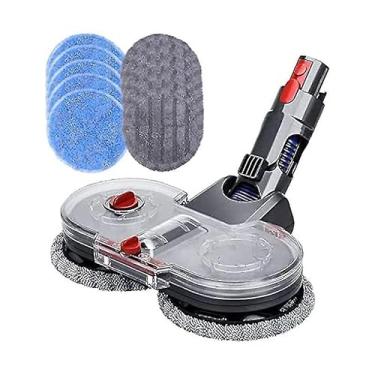 Imagem de Conjunto de 10 Panos Mop Acessório para Aspirador V7 V8 V10 V11 V15 Elétrico com Tanque Água Limpeza a Seco e Molhado Ce