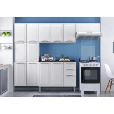 Imagem de Cozinha Completa Branca Em Aço 4 Peças Luce