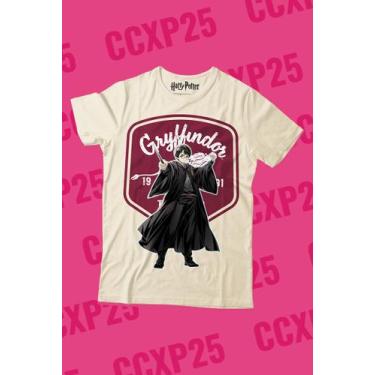 Imagem de Camiseta Harry Potter Gryffindor - Piticas, G2, Off white, Unissex
