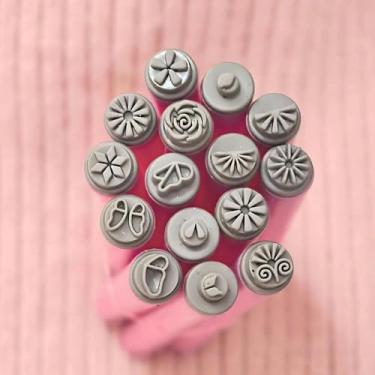 Imagem de 15 peças de caneta de carimbo de arte de unhas DIY fashion, ferramentas de estampagem de unhas florais e padronizadas para mulheres e meninas manicures em casa