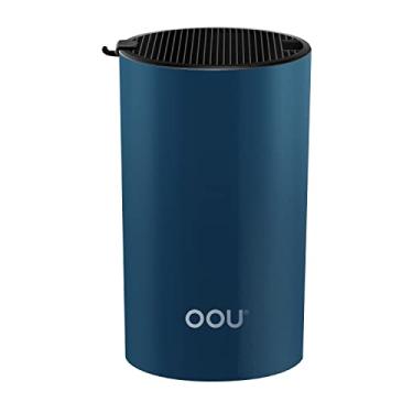 Imagem de OOU Universal Knife Block Holder - Round Kitchen Knife Storage Unique Slot Design to Protect Blades, Space Saver Knife Organizer Detachable for Easy Cleaning, Blue