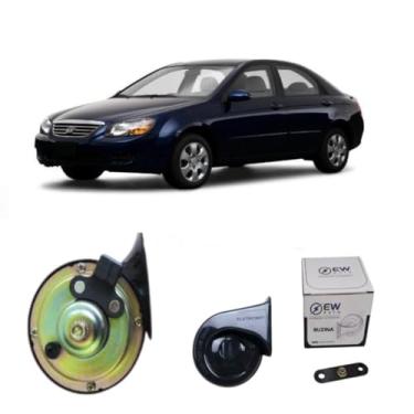 Imagem de BUZINA AUTOMOTIVA CARACOL COM PLUG 2 PINOS E CONECTOR PARA CERATO 2009 >2013 - TIGER AUTO