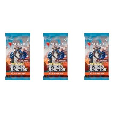 Imagem de 3 Packs Magic The Gathering Play Booster Pack Lot MTG Outlaws of Thunder Junction