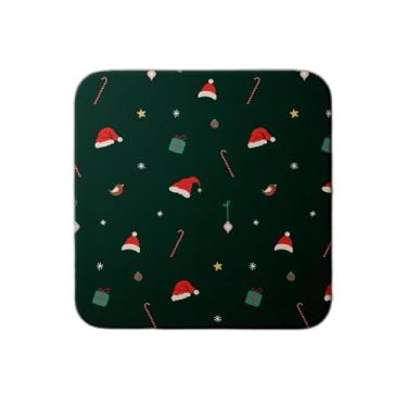 Imagem de Ladrilho Decorativo de Cerâmica Estampa Natalina para Decoração Festiva